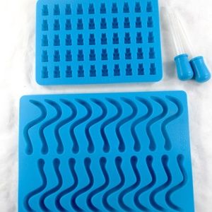 Gummy Bear & Worms Silicone Mold Kit w/Eyedroppers